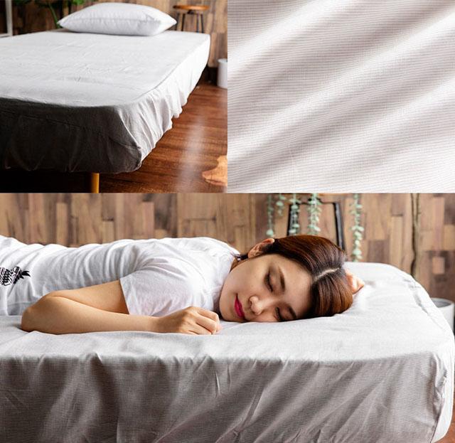 ボックスシーツシーツボックスタイプマットレスマットレスカバーダブルダブル麻リネンテンセル洗濯可洗濯機可寝具ベッドマットレスリネン&テンセルBOXシーツダブル