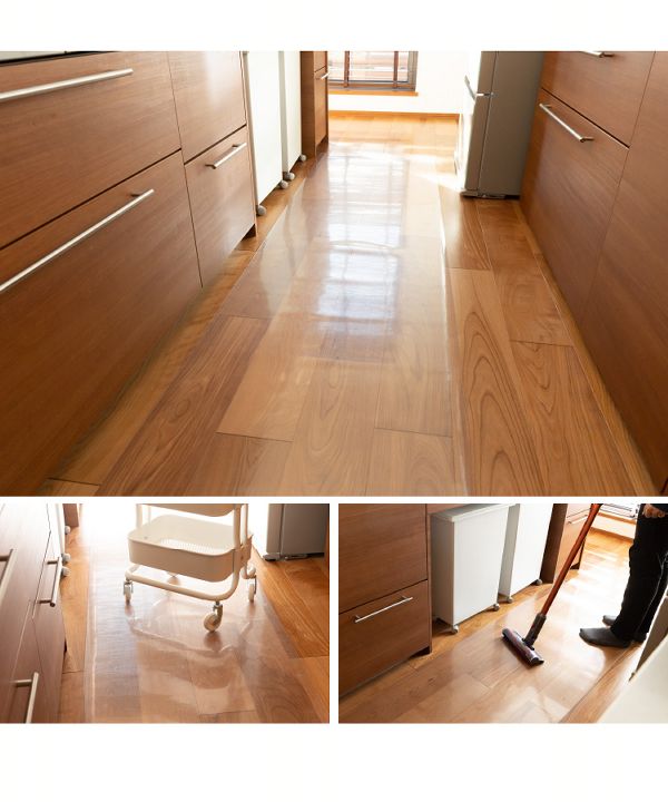 クリア撥水防カビ抗菌【販売指示後カートアップ】キッチンマット240×60cm/270×60cm 