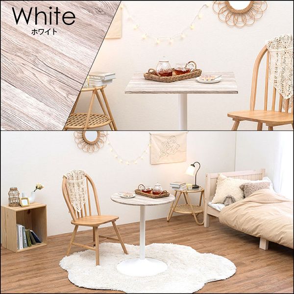 カフェテーブルおしゃれカフェ風サイドテーブルコーヒーテーブル四角丸北欧モダンシンプルテーブル（丸） 