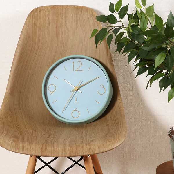 掛け時計電波掛け時計静音おしゃれシンプル軽量ホワイトブラックミントグリーンインテリア電波掛時計アリオス直径25cm