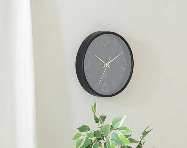 掛け時計電波掛け時計静音おしゃれシンプル軽量ホワイトブラックミントグリーンインテリア電波掛時計アリオス直径25cm