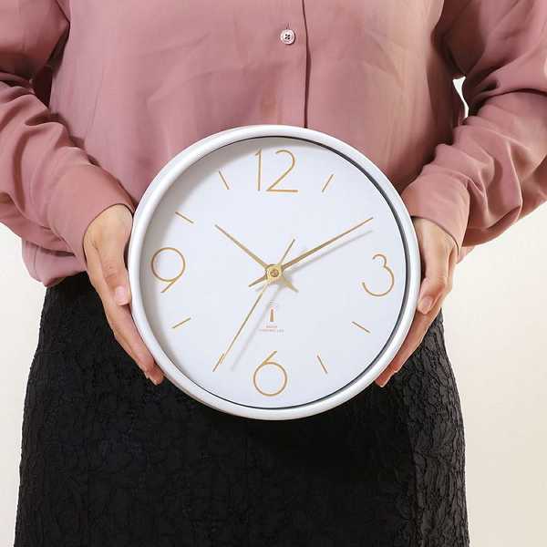 掛け時計電波掛け時計静音おしゃれシンプル軽量ホワイトブラックミントグリーンインテリア電波掛時計アリオス直径25cm