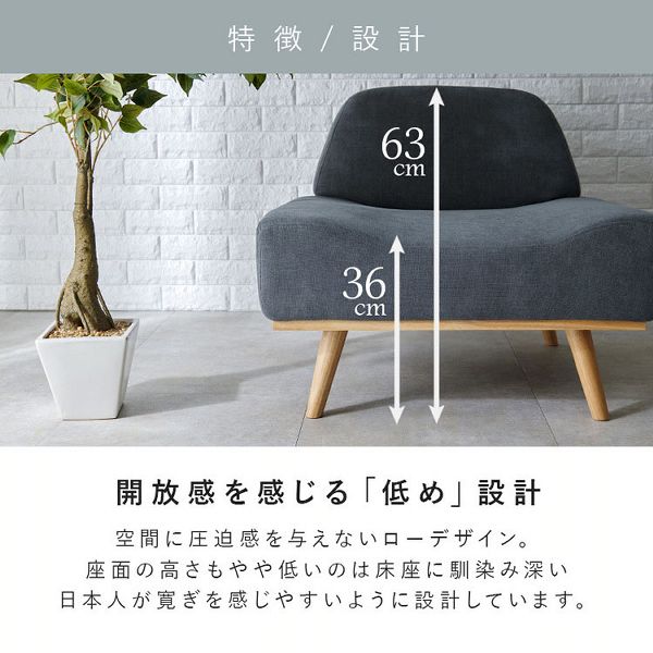 ソファソファーコンパクト一人暮らしロータイプファブリックゆったりおしゃれシンプルデザイン1人掛け一人掛けアームレス簡単組立ソファレスト
