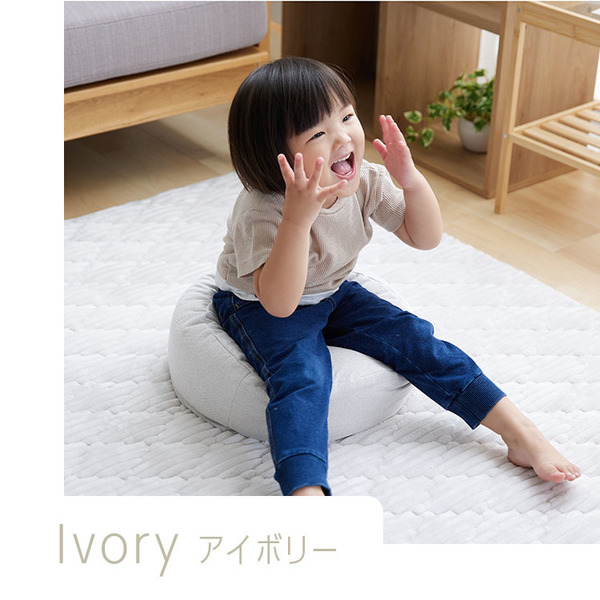 収納カバー布団カバークッションカバー寝具収納クッションになる布団収納ケース丸型（小） 