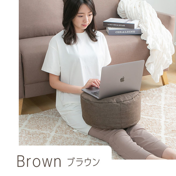 収納カバー布団カバークッションカバー寝具収納クッションになる布団収納ケース丸型（小） 