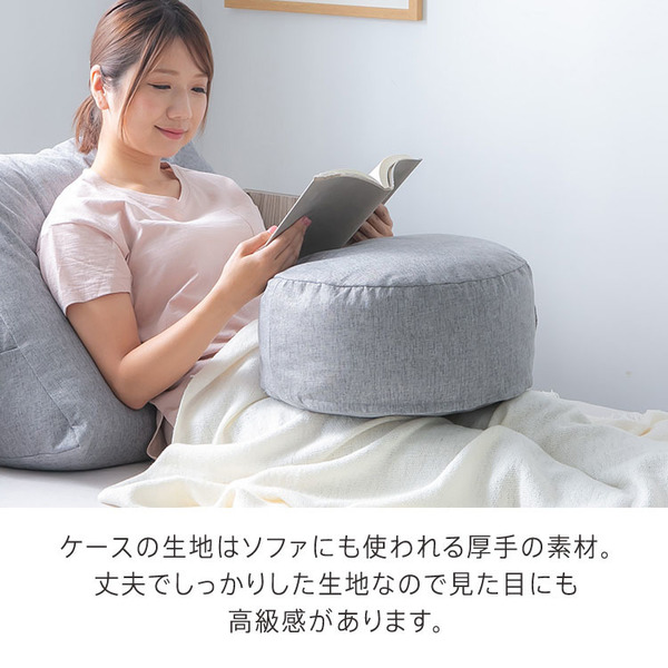 収納カバー布団カバークッションカバー寝具収納クッションになる布団収納ケース丸型（小） 