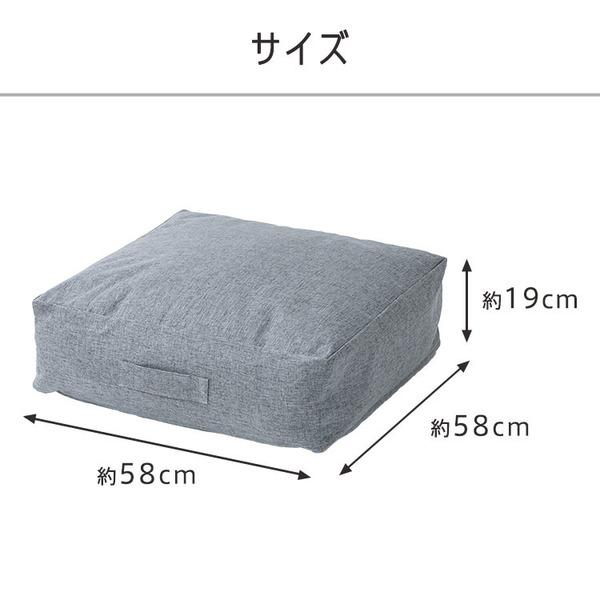 収納カバー布団カバークッションカバー寝具収納クッションになる布団収納ケース四角（大） 