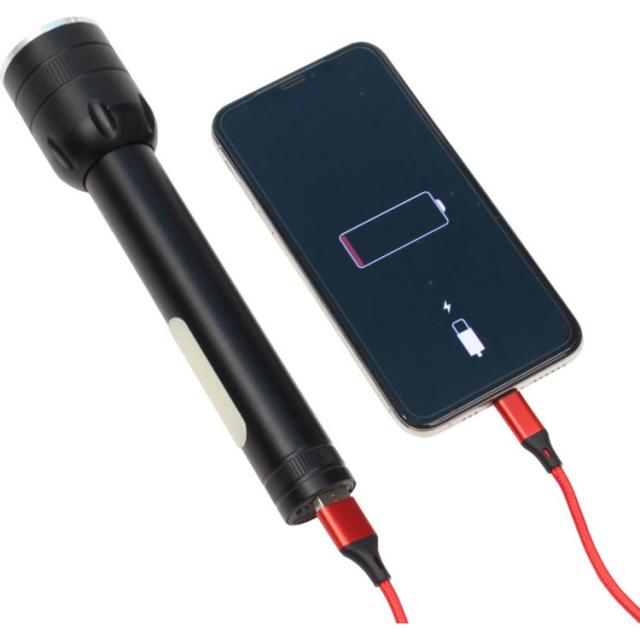 ライトフラッシュライトアウトドアLEDライトキャンプ災害災害グッズ充電式モバイルバッテリー充電式モバイルチャージフラッシュライト 