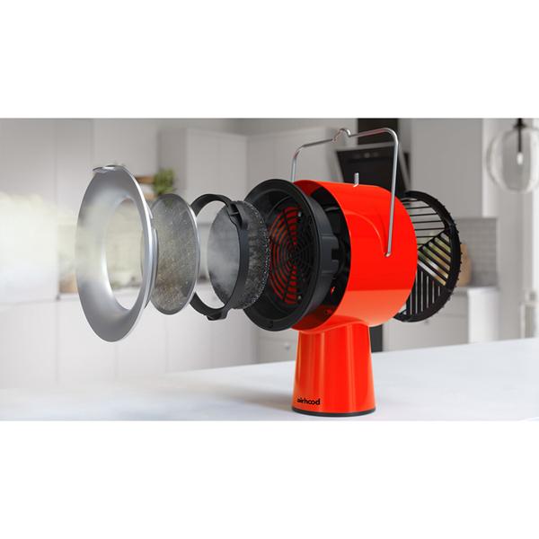 ポータブルお手入れ簡単2層フィルターおうち焼肉油吸い取る煙吸い取るアイランドキッチンエアフード卓上換気扇持ち運べる換気扇AirHoodポータブルレンジフード 