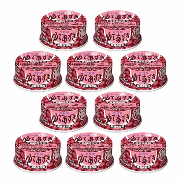 和菓子あずきあんこ缶詰長期保存お菓子作りぜんざいおしるこ災害 備蓄小容量【10個】備蓄用ゆであずき85g井村屋