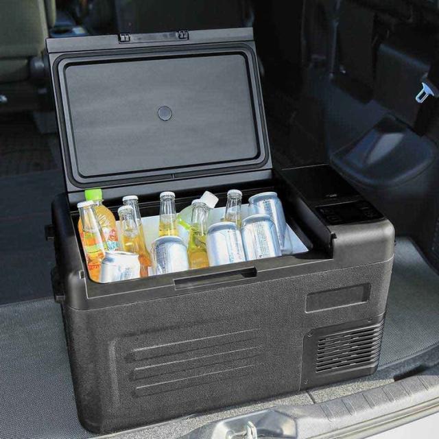 ポータブル冷蔵冷凍庫車載冷蔵冷凍庫サブ冷凍庫保温・冷温庫車載冷蔵庫冷凍庫車載冷蔵冷凍庫22Lブラック 