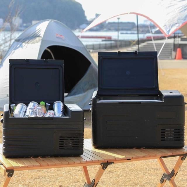 ポータブル冷蔵冷凍庫車載冷蔵冷凍庫サブ冷凍庫保温・冷温庫車載冷蔵庫冷凍庫車載冷蔵冷凍庫22Lブラック 