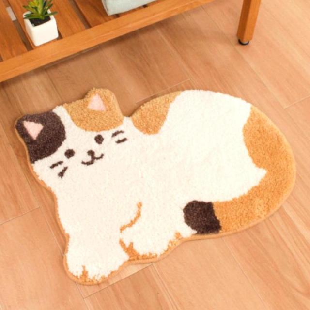 アクセントマットインテリアマットマットシュナウザー犬猫鳥かわいいふかふか玄関洗面所洗える洗えるアクセントマットオカ 