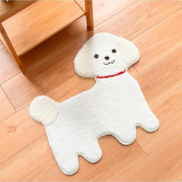 アクセントマットインテリアマットマットシュナウザー犬猫鳥かわいいふかふか玄関洗面所洗える洗えるアクセントマットオカ 
