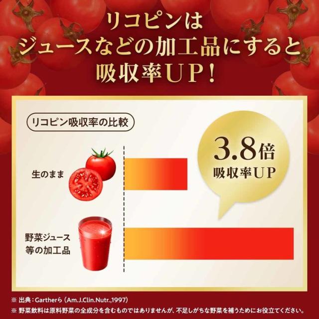 カゴメトマトジュース野菜ジュース高リコピンリコピン血圧コレステロール砂糖不使用トマト100%96本【96本】濃厚リコピン195mlカゴメ