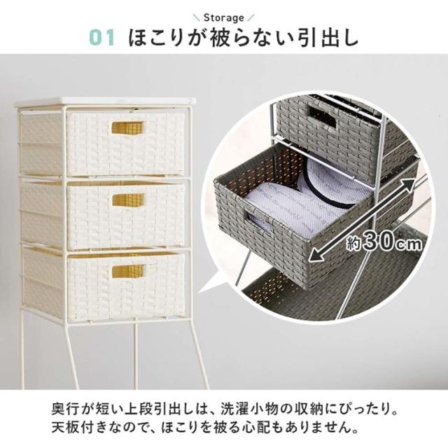 スリムラックすき間収納ランドリー収納洗面台コンパクト薄型防水脱衣所サニタリーランドリーチェスト幅25cm