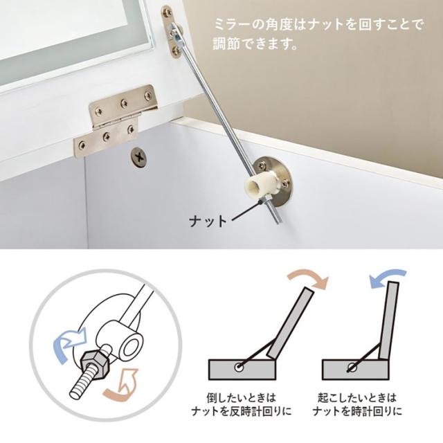 ドレッサードレッサーセットデスクスツール付きコンセント付き化粧台コンパクト鏡台ミラー収納ドレッサー幅50cm