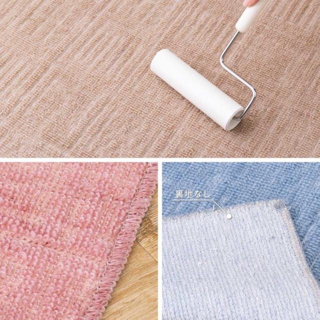 カーペットラグマット絨毯江戸間本間ホットカーペット対応リビングフローリング軽量軽くて扱いやすい平織カーペット　アンバー　本間8畳 