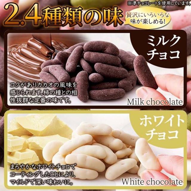 柿チョコチョコチョコレート柿の種ホワイトイチゴミックスバレンタインリッチホワイトデー柿の種チョコ≪4種ミックス≫170g天然生活 
