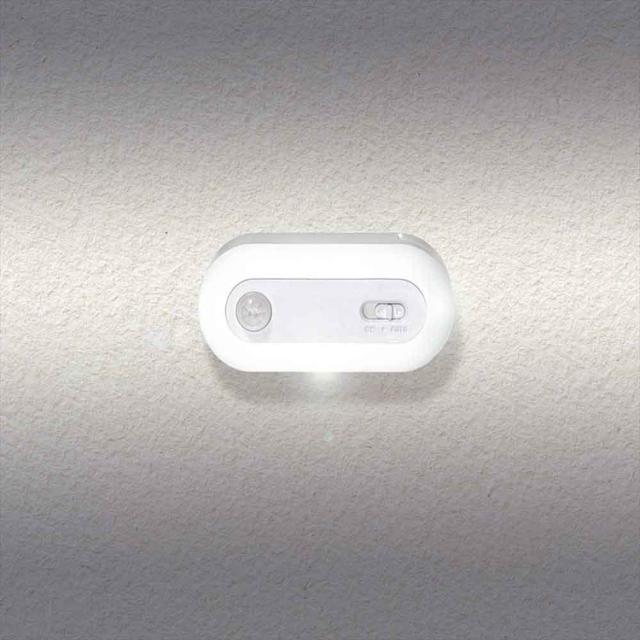 ナイトライトセンサーライト人感センサー明暗センサーLED乾電池式フック付き乾電池式人感明暗ナイトライト