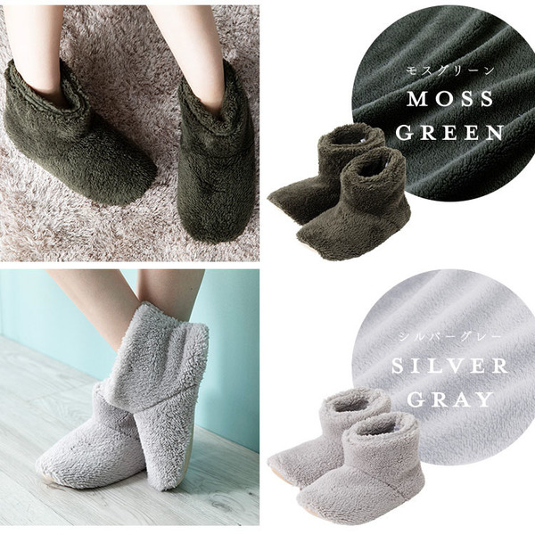 ルームブーツルームシューズスリッパ冬用保温洗濯可ミンクファーマイクロファイバーレディース女性用節電足冷えMLファーマイクロミンクファー・ルームブーツM・L（22.5-24cm・25-26.5cm） 