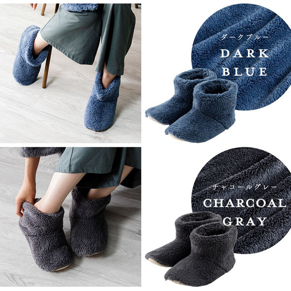 ルームブーツルームシューズスリッパ冬用保温洗濯可ミンクファーマイクロファイバーレディース女性用節電足冷えMLファーマイクロミンクファー・ルームブーツM・L（22.5-24cm・25-26.5cm） 
