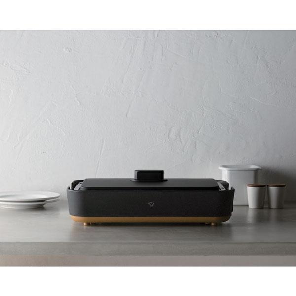 ホットプレート深型煮る焼くZOJIRUSHIスタイリッシュパエリヤブイヤベース鍋STAN.ホットプレート黒象印マホービン 