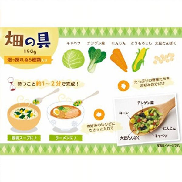 乾燥野菜ドライベジタブル乾燥具材みそ汁の具スープの具ちょい足し簡単便利防災キャンプ長期保存【3袋セット】畑の具190gひかり味噌