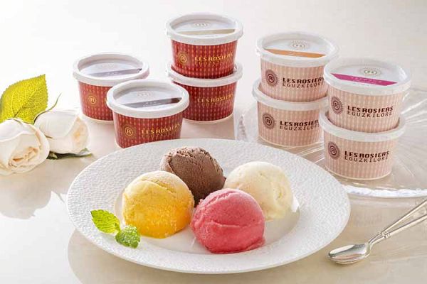 デザートアイスクリームバラエティギフトフレンチバニラチョコフルーツお祝い洋菓子銀座京橋レロジェエギュスキロール銀座アイスバラエティ 
