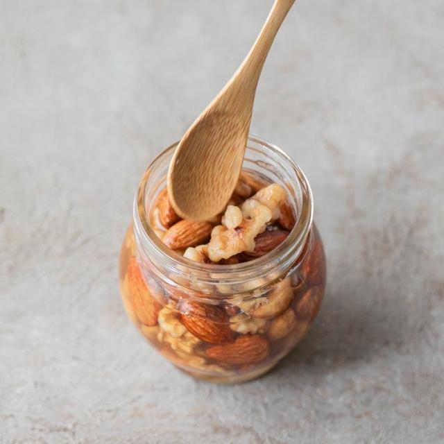 はちみつナッツシンプルパンデザート贈り物漬けナッツの蜂蜜漬けLMYHONEY 