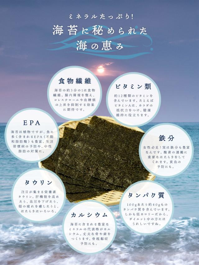 海苔はミネラルたっぷり
