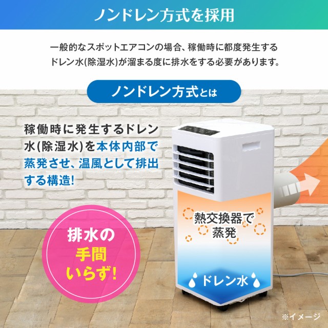 スポットクーラー スポットエアコン 6畳 クーラー 家庭用 除湿機 工事