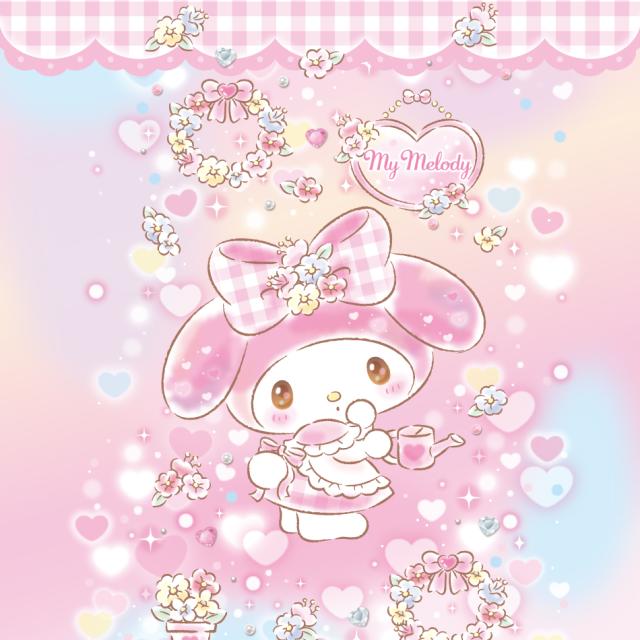 のれん 85×150cm サンリオ マイメロディ (キラキラショップ)  絵羽柄 [Sanrio キャラクター かわいい ノレン おしゃれ]