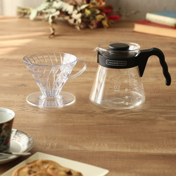 タイムモアc2＆ハリオv60コーヒーセット V60コーヒーサーバー02 セット｜コーヒー関連｜耐熱ガラスの