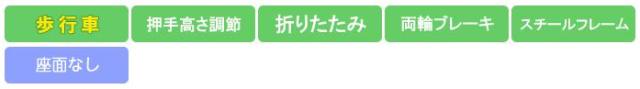 歩行車 ターンウォーカー チノンズ 機能アイコン