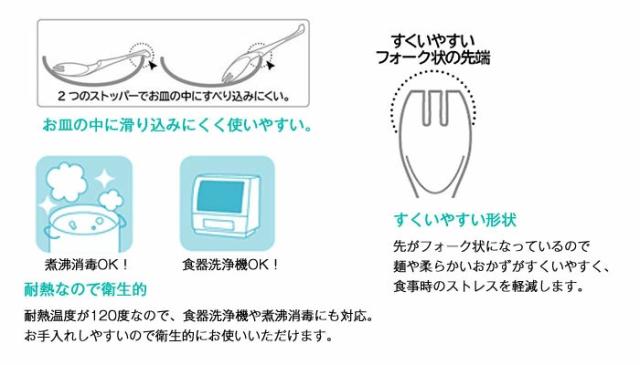 テイコブれんげフォークW ホワイト ML06の特徴1