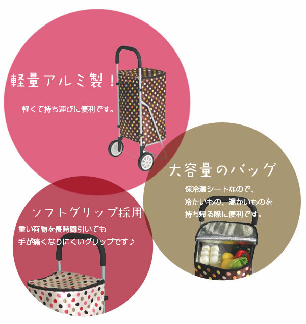 テイコブ保冷温ファッションカート FC03のこだわり1