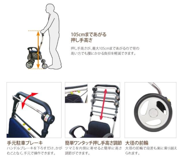 シルバーカー スタンダードシルバーカー ST003-Lのこだわり1