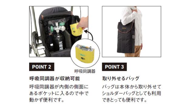 歩行車 テイコブリトルボンベF WAW17のこだわり2