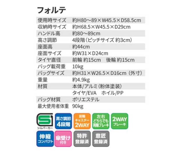 フォルテ 島製作所の各部寸法