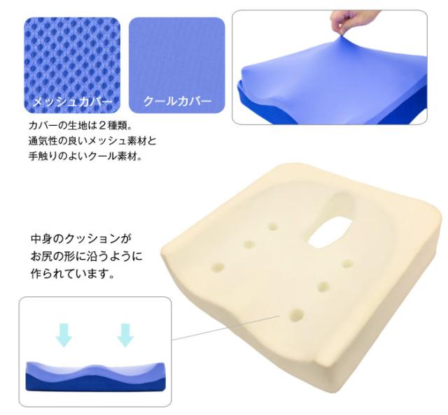 車椅子専用クッションTW-1の特徴2