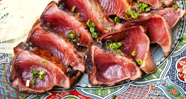 戻り鰹塩たたき