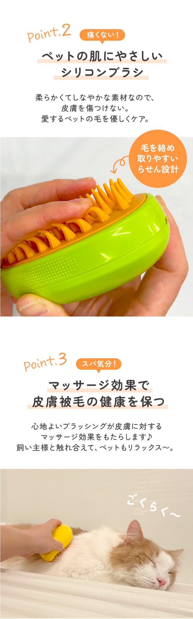 ミスト マッサージ ブラシ