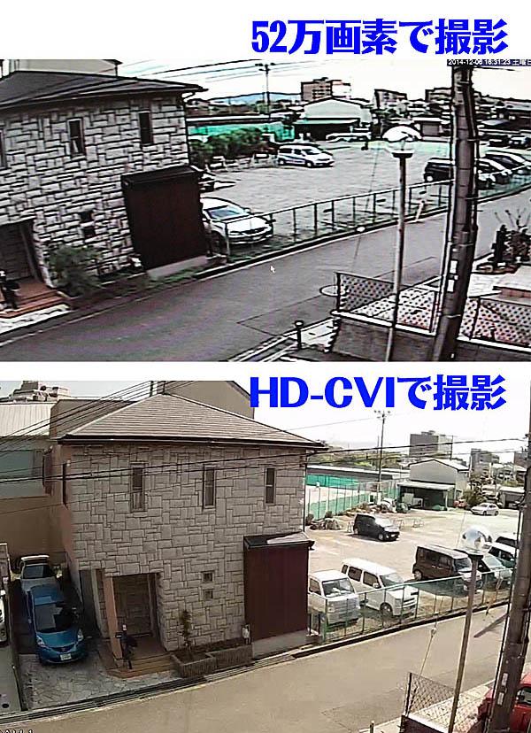 HD-CVI 防犯カメラの画質