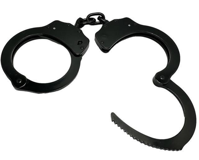 手錠 スタンダード シルバー ブラック 鍵 ポリス 警察 護身