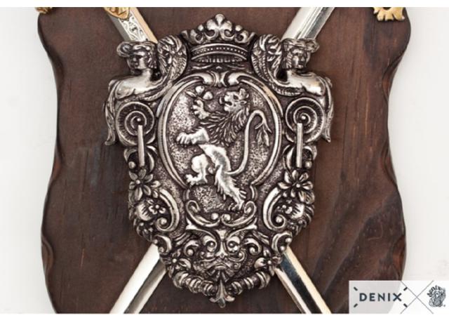 模造刀 インテリア用＋壁掛けホルダーセット DENIX製 楽天市場】西洋 壁掛け装飾DENIX(デニックス) ソード＆盾