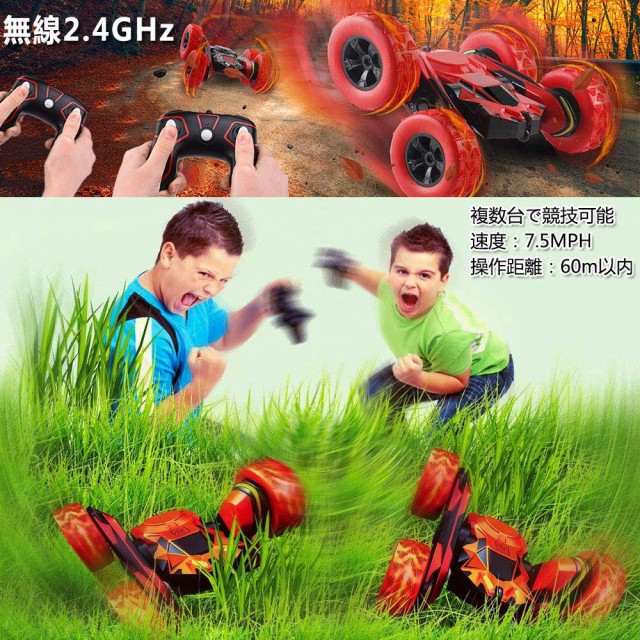 送料無料 リモコンカー 電動ラジコンカー スタントカー 360度