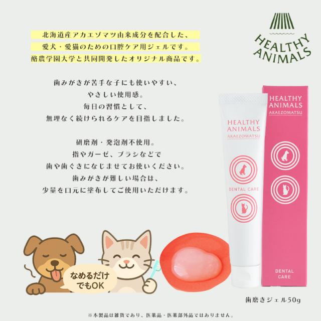 HEALTHY ANIMALS 犬・猫用 歯磨きジェル 50g