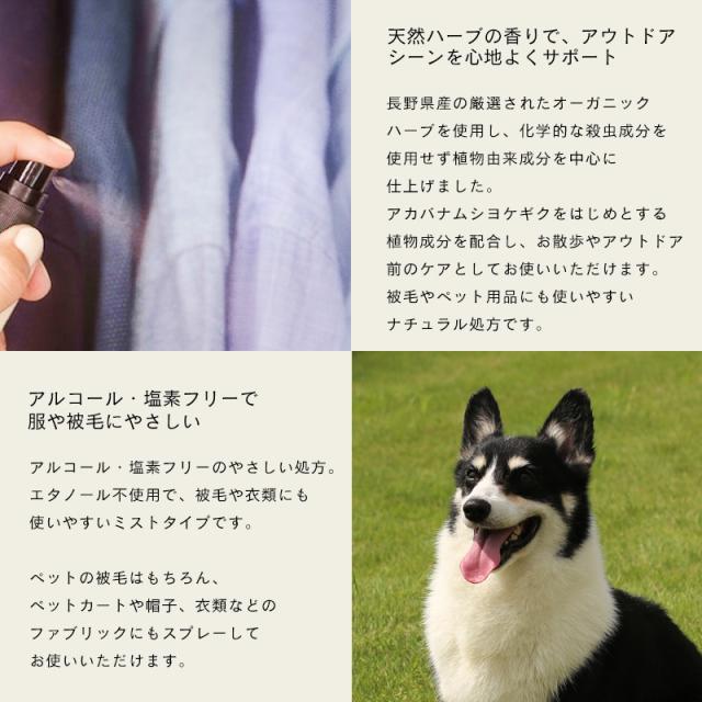 アウトドアスプレー。