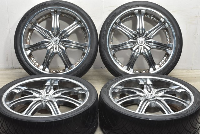 中古タイヤホイール 4本セット 22インチ 8.5J +15 PCD 114.3 265 